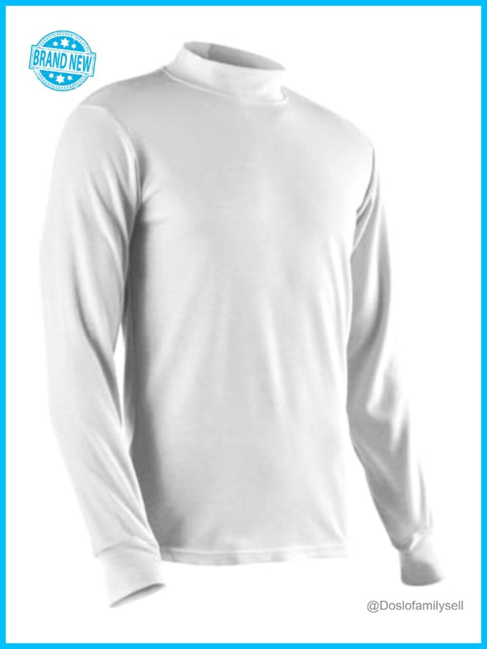Flame Resistant Mock Neck Long Sleeve Jersey Work Shirt FR